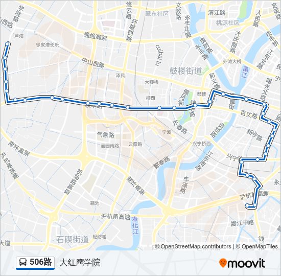 公交506路的线路图