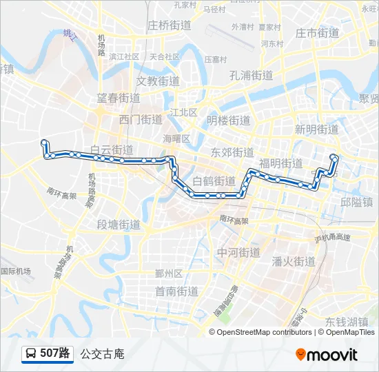 507路 Bus Line Map