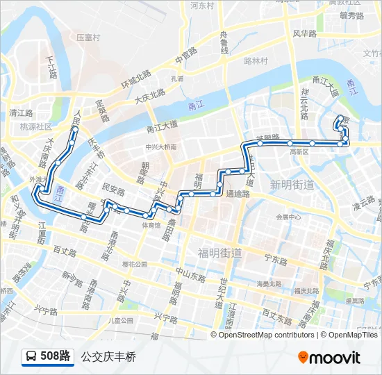 508路 Bus Line Map
