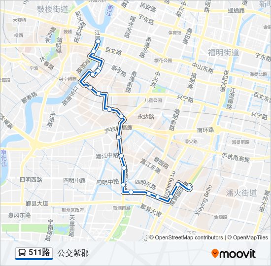 511路 Bus Line Map