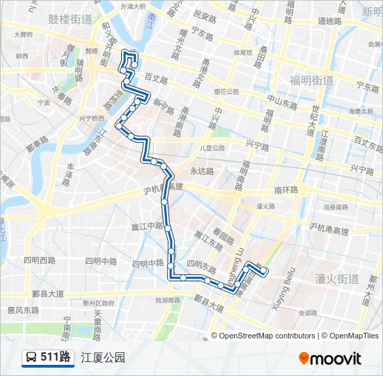 511路 Bus Line Map