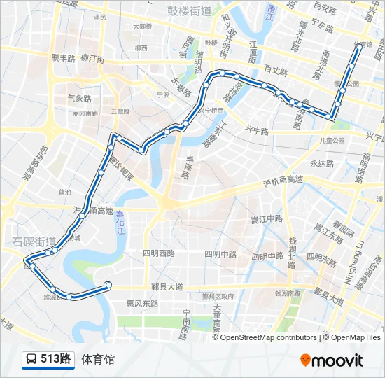 513路 Bus Line Map