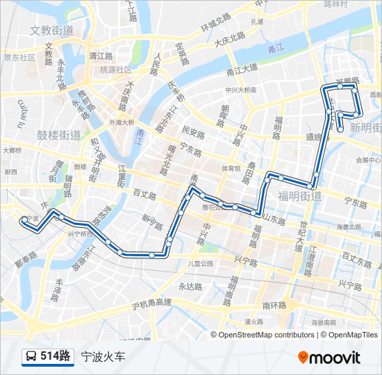 514路 Bus Line Map