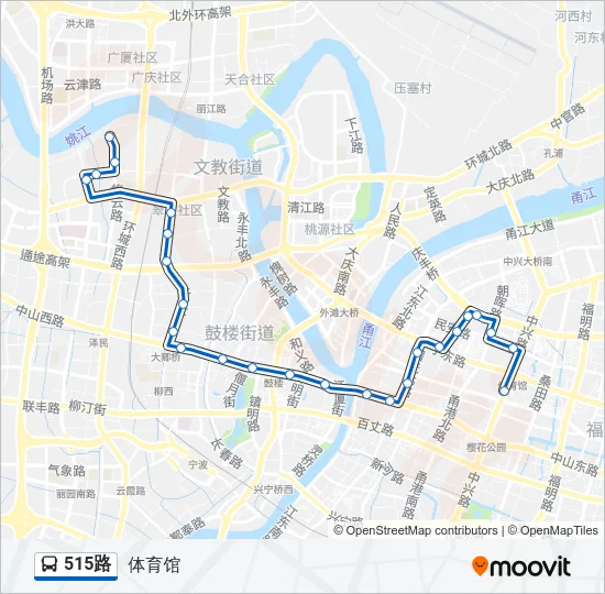 515路 Bus Line Map