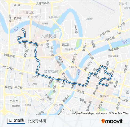 515路 Bus Line Map