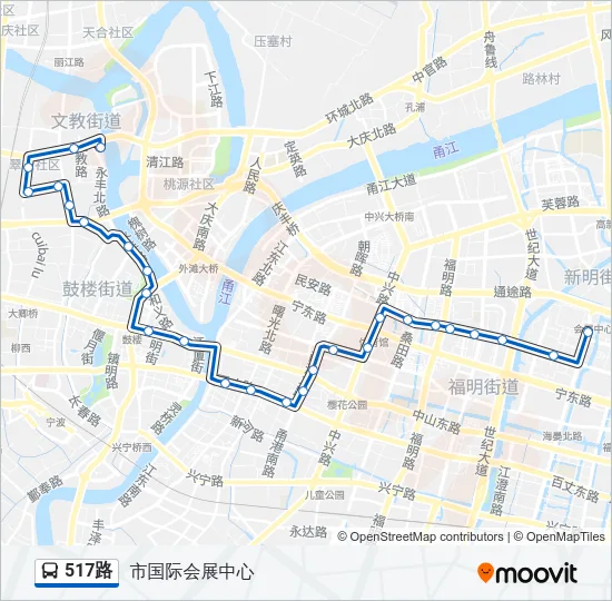 517路 Bus Line Map