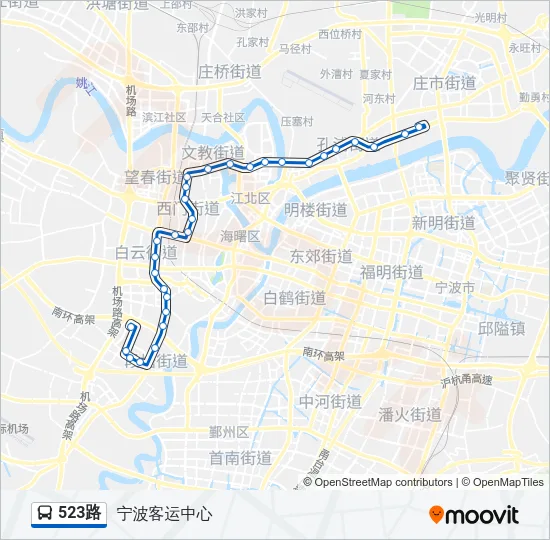 523路 Bus Line Map