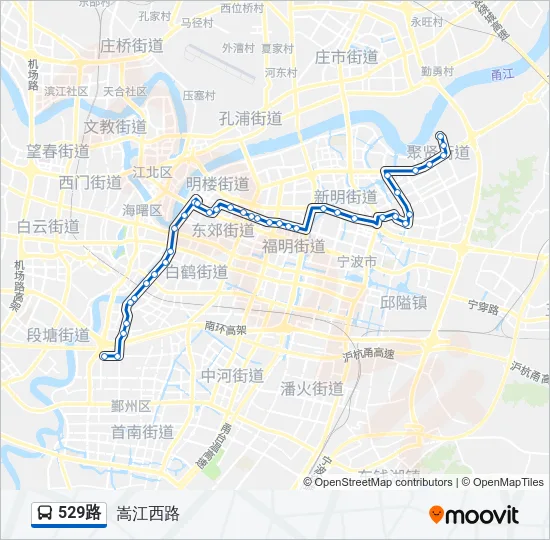 529路 Bus Line Map