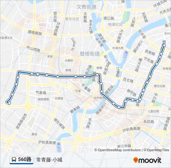 560路 Bus Line Map