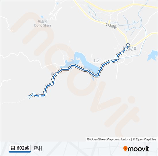 602路 Bus Line Map