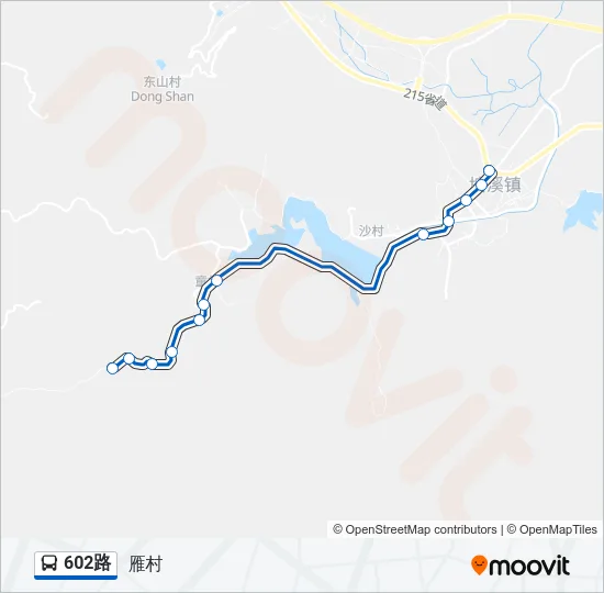 602路 Bus Line Map