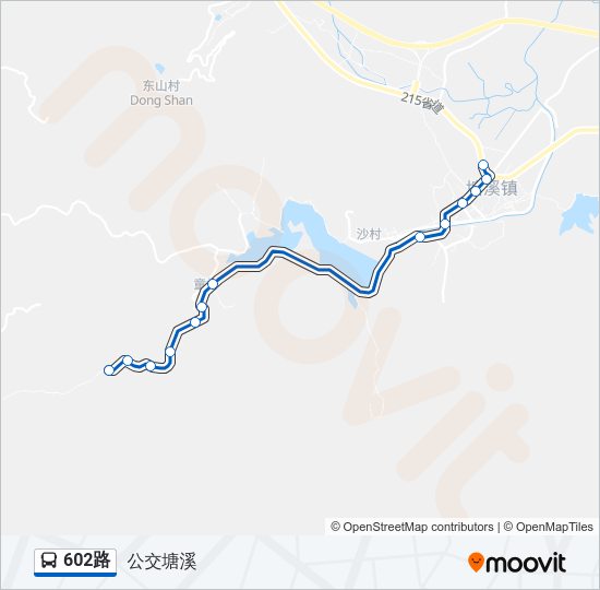 602路 Bus Line Map