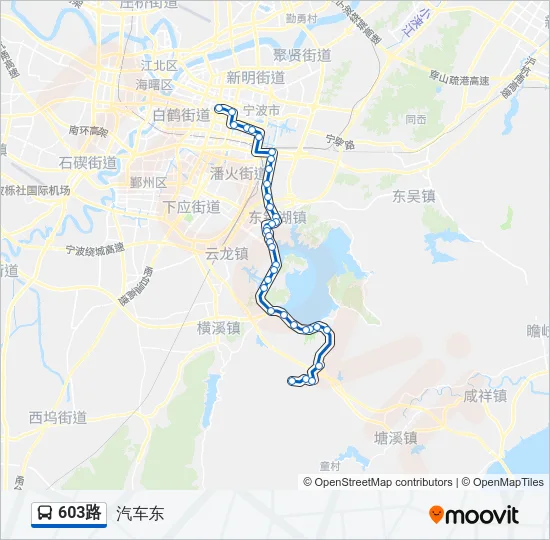 603路 Bus Line Map