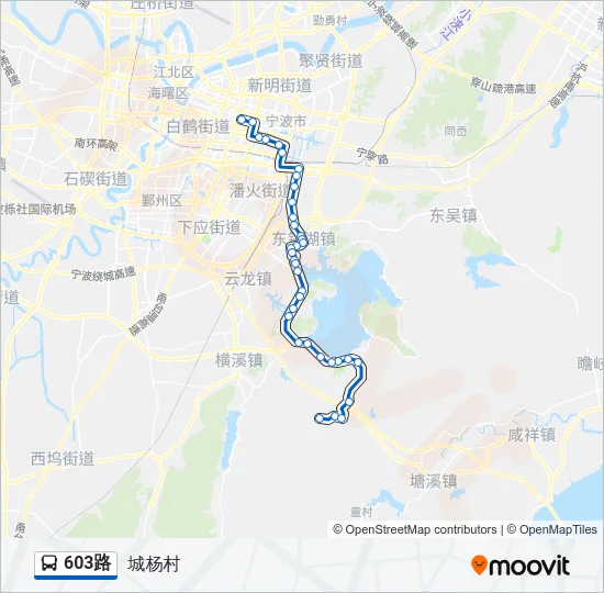 603路 Bus Line Map