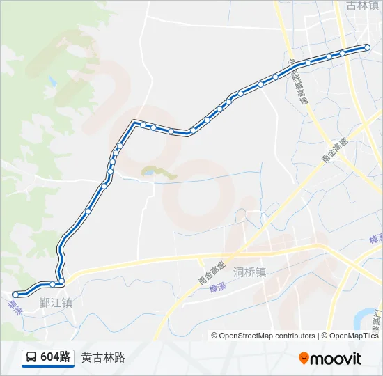 604路 Bus Line Map