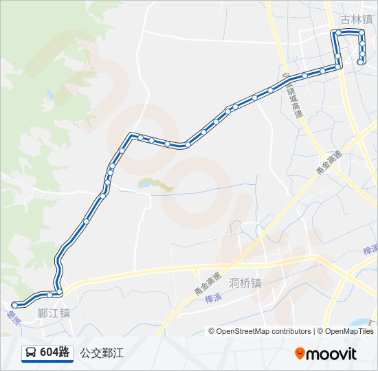 604路 Bus Line Map
