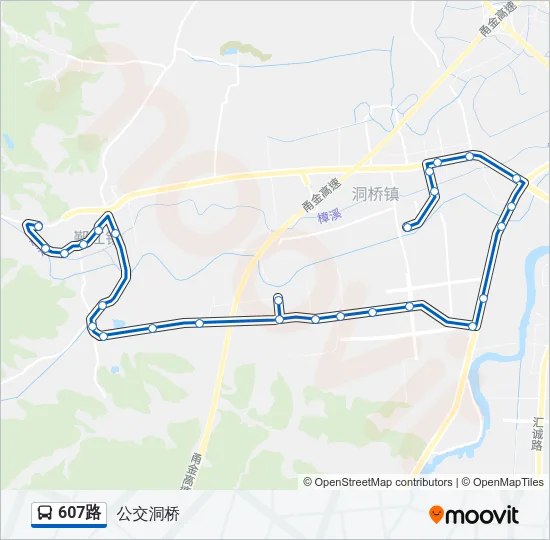 607路 Bus Line Map