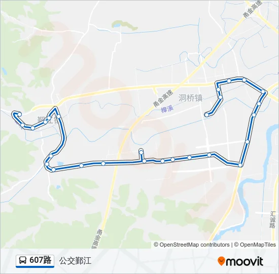 607路 Bus Line Map