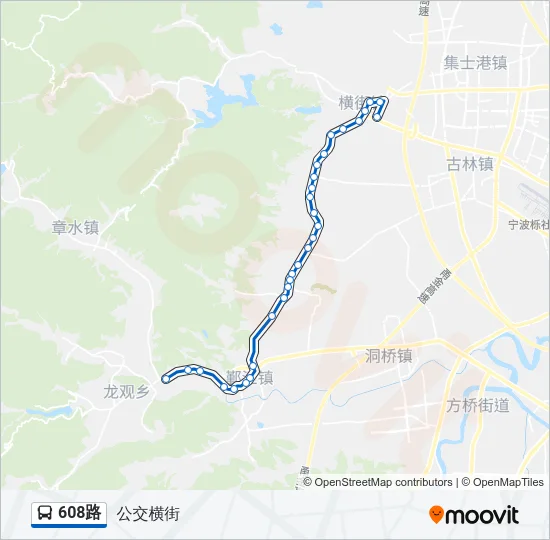 608路 Bus Line Map
