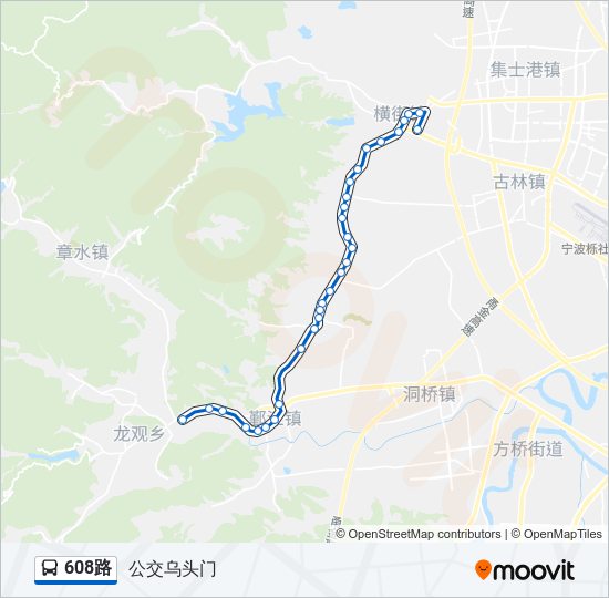 胶州608路公交车路线图图片