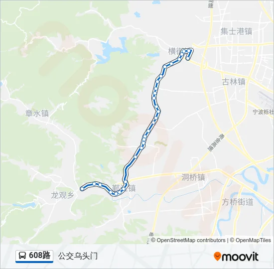 608路 Bus Line Map