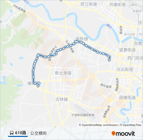 610路 Bus Line Map