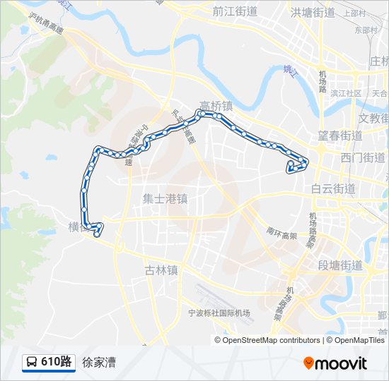 610路 Bus Line Map
