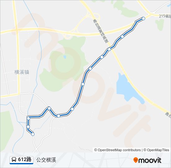 612路 Bus Line Map