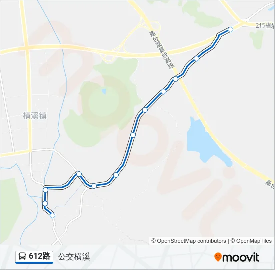 612路 Bus Line Map