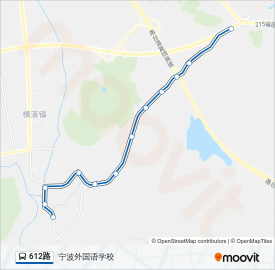 612路 Bus Line Map