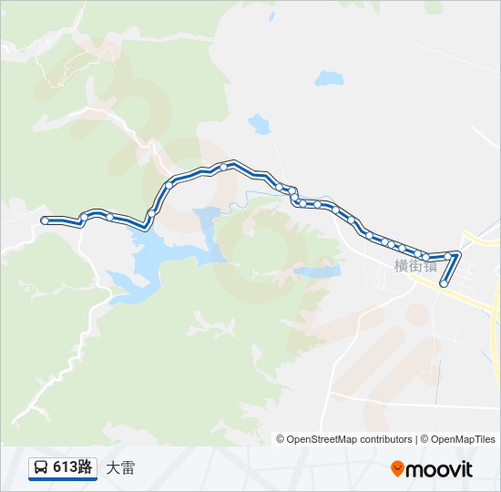 613路 Bus Line Map