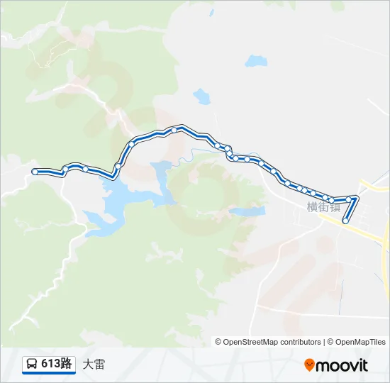 613路 Bus Line Map