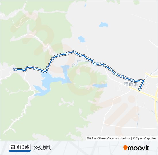 公交613路的线路图