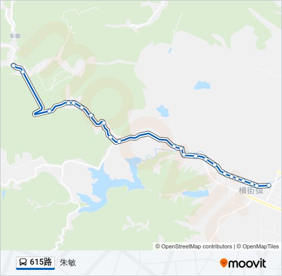 615路 Bus Line Map