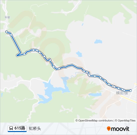 公交615路的线路图