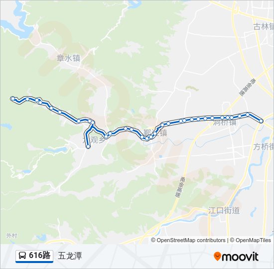 616路 Bus Line Map