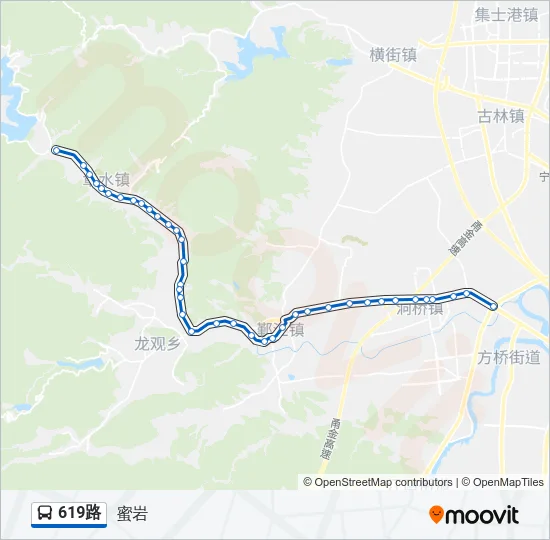 619路 Bus Line Map