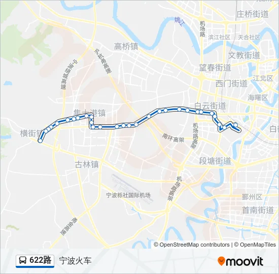 622路 Bus Line Map