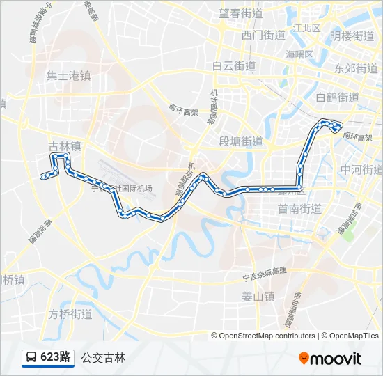 623路 Bus Line Map