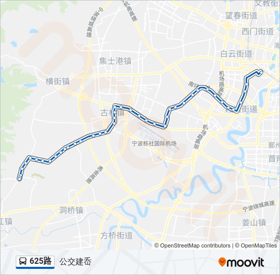 625路 Bus Line Map
