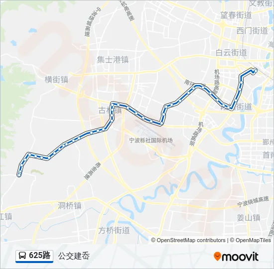 625路 Bus Line Map