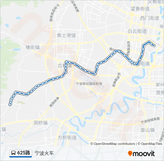 625路 Bus Line Map