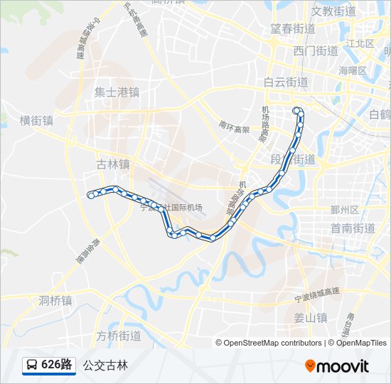 626路 Bus Line Map