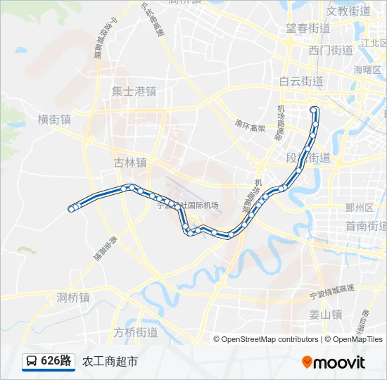626路 Bus Line Map