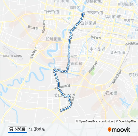 628路 Bus Line Map
