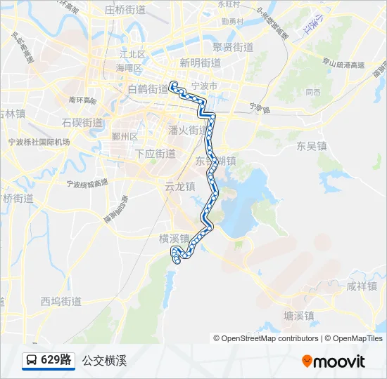 629路 Bus Line Map