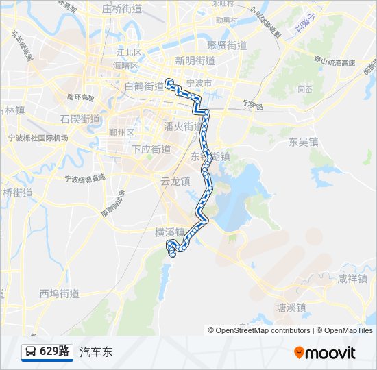 629路 Bus Line Map