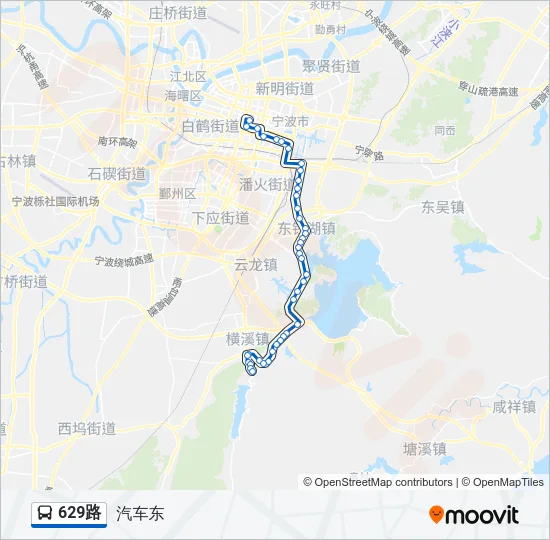 629路 Bus Line Map