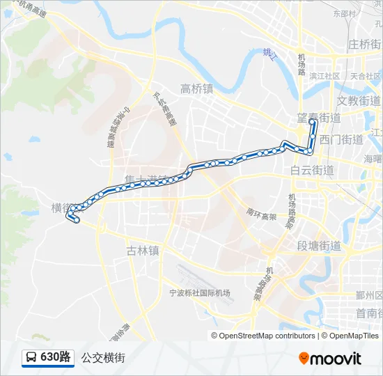 630路 Bus Line Map