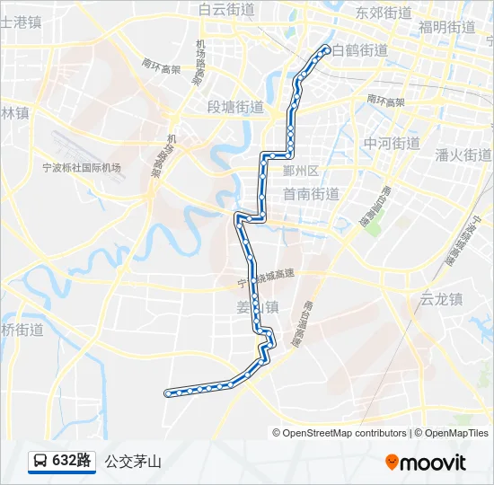 632路 Bus Line Map